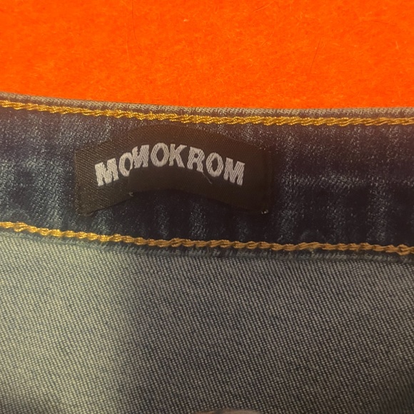 Momokrom (sold by Simons) faded blue pleated denim micro miniskirt NWT - Picture 7 of 12